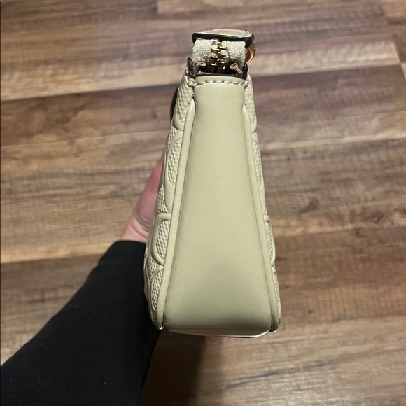 Coach Cream Wristlet with Gold Chain - Picture 7 of 9